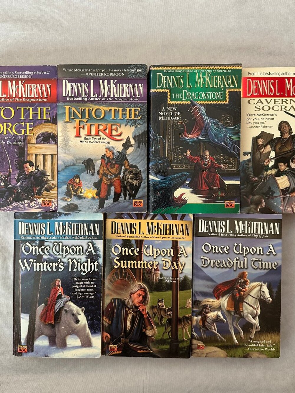 7 Dennis McKiernan Books / Faery Series / Mithgar Series / Black Foxes Series